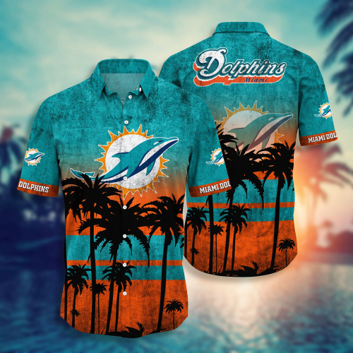 Miami Dolphins 3D Button Hawaii Shirt Gift for Men Dad Father Short Style Hot Trending Summer