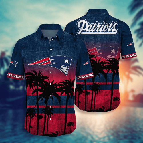 New England Patriots 3D Button Hawaii Shirt Gift for Men Dad Father Short Style Hot Trending Summer