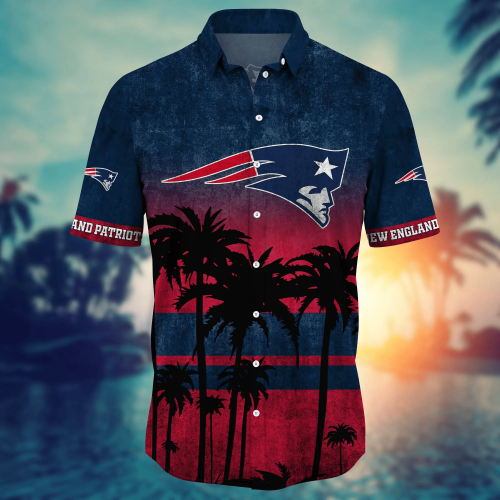New England Patriots 3D Button Hawaii Shirt Gift for Men Dad Father Short Style Hot Trending Summer