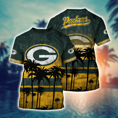 Green Bay Packers 3D Button Hawaii Shirt Gift for Men Dad Father Short Style Hot Trending Summer