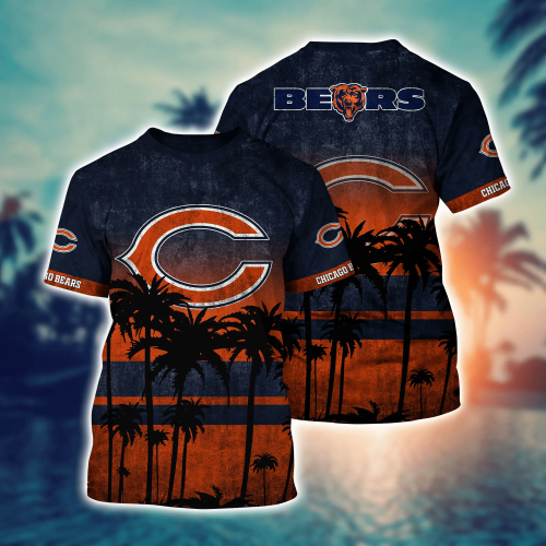 Chicago Bears 3D Button Hawaii Shirt Gift for Men Dad Father Short Style Hot Trending Summer