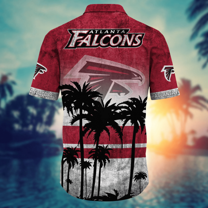 Atlanta Falcons 3D Button Hawaii Shirt Gift for Men Dad Father Short Style Hot Trending Summer