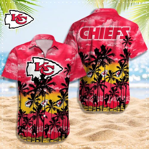 Kansas City Chiefs 3D Button 3D Button Hawaiian Shirt Gift for Men Dad Father Gift for Men Dad Father