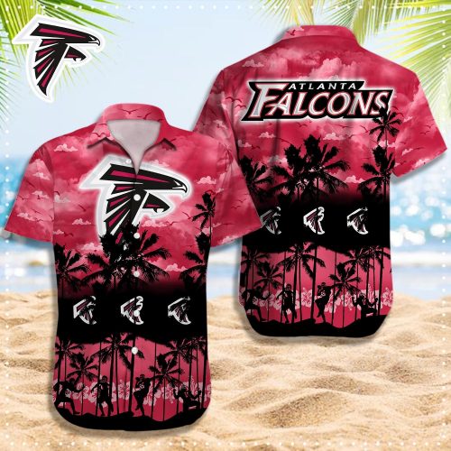 Atlanta Falcons 3D Button 3D Button Hawaiian Shirt Gift for Men Dad Father Gift for Men Dad Father