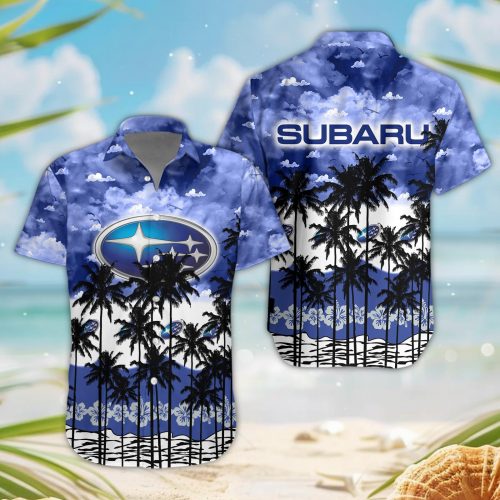 Subaru 3D Button Hawaii Shirt Gift for Men Dad Father