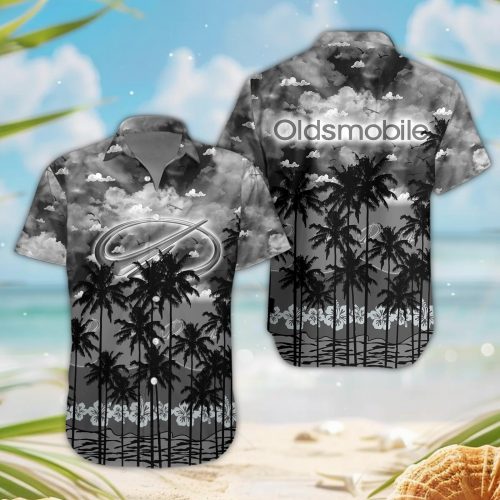 Oldsmobile 3D Button Hawaii Shirt Gift for Men Dad Father