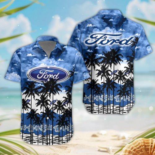Ford 3D Button Hawaii Shirt Gift for Men Dad Father