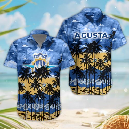 MV Agusta 3D Button Hawaii Shirt Gift for Men Dad Father