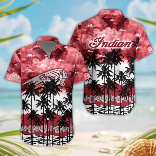 Indian 3D Button Hawaii Shirt Gift for Men Dad Father