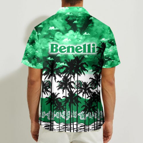 Benelli 3D Button Hawaii Shirt Gift for Men Dad Father