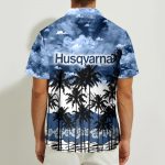 Husqvarna 3D Button Hawaii Shirt Gift for Men Dad Father