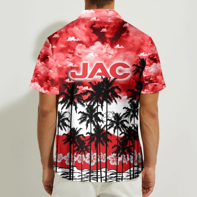 JAC 3D Button Hawaii Shirt Gift for Men Dad Father