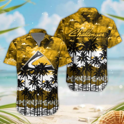 Challenger 3D Button Hawaii Shirt Gift for Men Dad Father