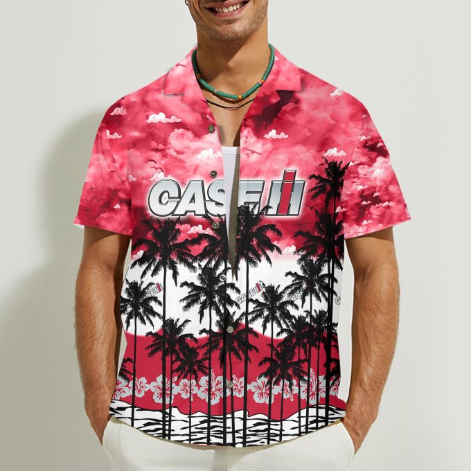 Case IH 3D Button Hawaii Shirt Gift for Men Dad Father