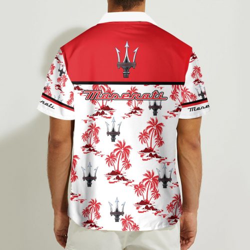 Maserati 3D Button 3D Button Hawaiian Shirt Gift for Men Dad Father Gift for Men Dad Father
