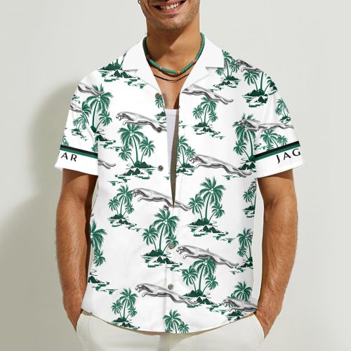 Jaguar 3D Button 3D Button Hawaiian Shirt Gift for Men Dad Father Gift for Men Dad Father
