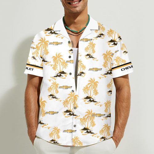 Chevrolet 3D Button 3D Button Hawaiian Shirt Gift for Men Dad Father Gift for Men Dad Father