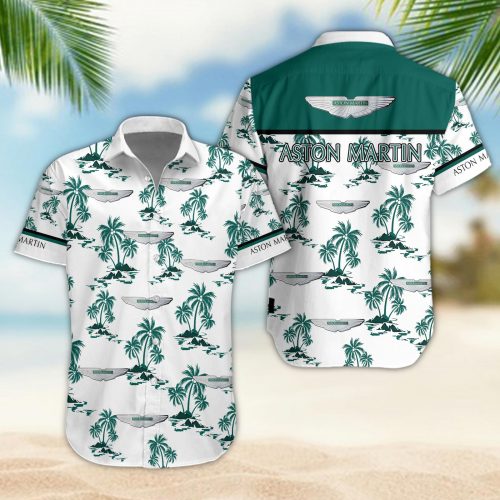 Aston-Martin 3D Button 3D Button Hawaiian Shirt Gift for Men Dad Father Gift for Men Dad Father