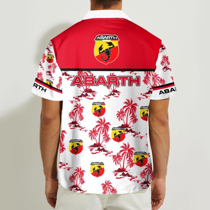 Abarth 3D Button 3D Button Hawaiian Shirt Gift for Men Dad Father Gift for Men Dad Father