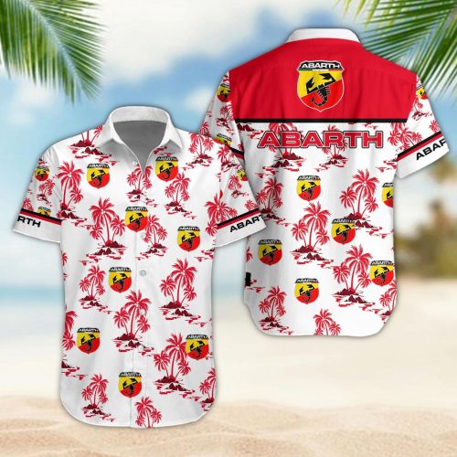 Abarth 3D Button 3D Button Hawaiian Shirt Gift for Men Dad Father Gift for Men Dad Father