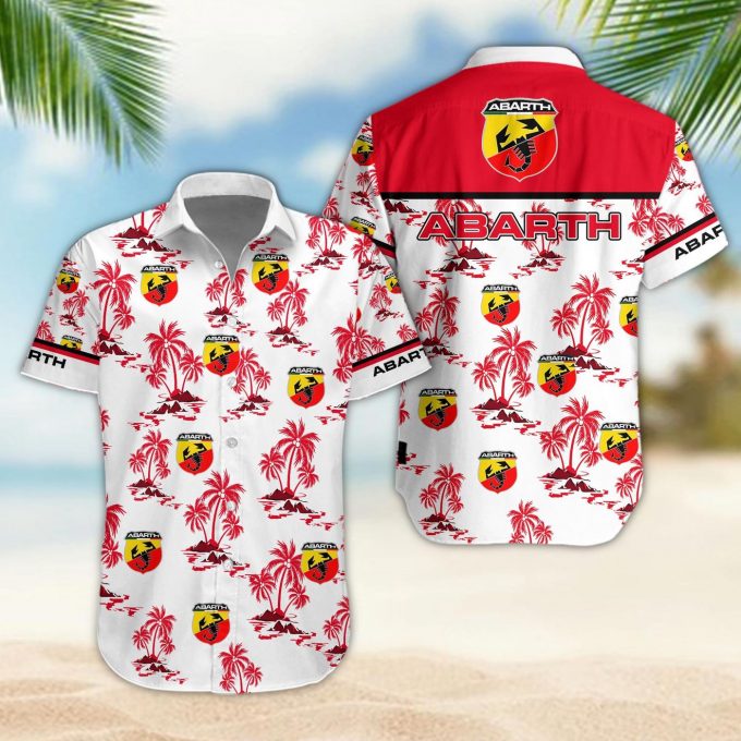 Abarth 3D Button 3D Button Hawaiian Shirt Gift for Men Dad Father Gift for Men Dad Father