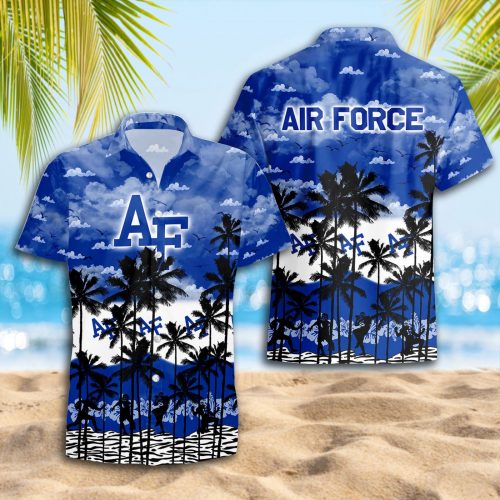 Air Force Falcons 3D Button 3D Button Hawaiian Shirt Gift for Men Dad Father Gift for Men Dad Father Trending Summer