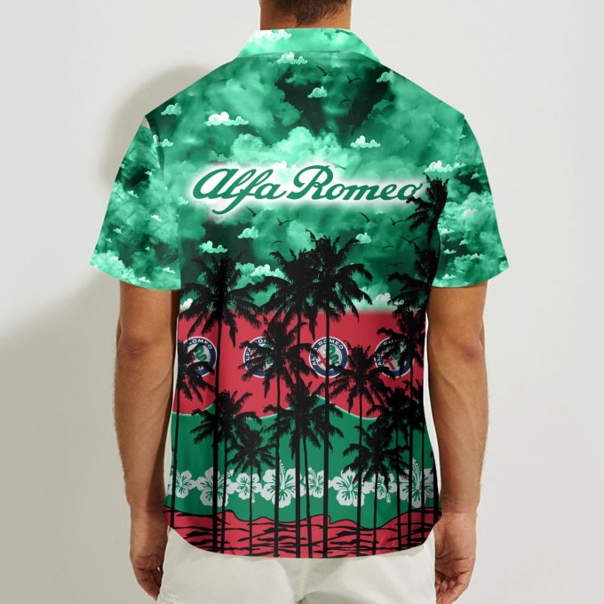 Alfa Romeo 3D Button Hawaii Shirt Gift for Men Dad Father
