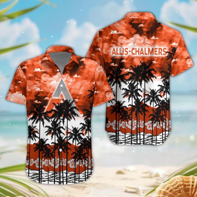 Allis Chalmers 3D Button Hawaii Shirt Gift for Men Dad Father