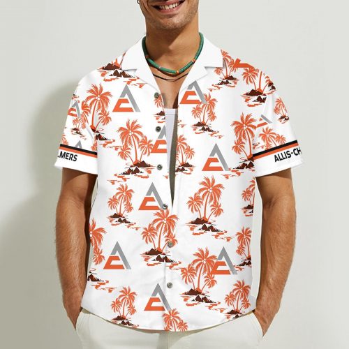Allis Chalmers 3D Button 3D Button Hawaiian Shirt Gift for Men Dad Father Gift for Men Dad Father