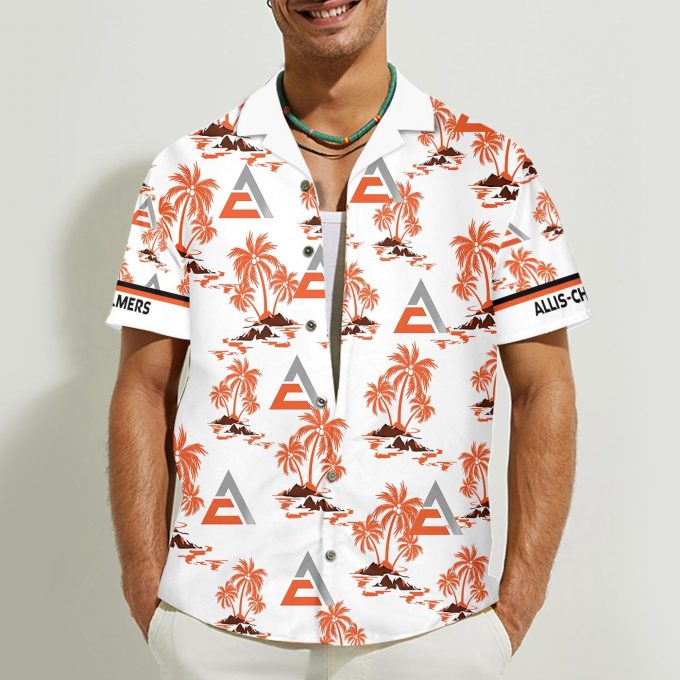 Allis Chalmers 3D Button 3D Button Hawaiian Shirt Gift for Men Dad Father Gift for Men Dad Father