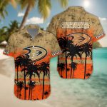 Anaheim Ducks 3D Button Hawaii Shirt Gift for Men Dad Father