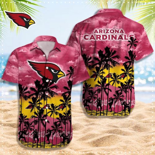 Arizona Cardinals 3D Button 3D Button Hawaiian Shirt Gift for Men Dad Father Gift for Men Dad Father