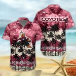 Arizona Coyotes 3D Button 3D Button Hawaiian Shirt Gift for Men Dad Father Gift for Men Dad Father