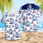 Arizona Wildcats 3D Button Hawaii Shirt Gift for Men Dad Father