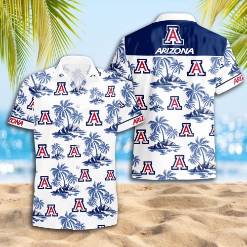 Arizona Wildcats 3D Button Hawaii Shirt Gift for Men Dad Father