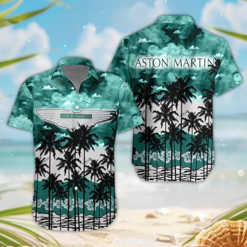 Aston-Martin 3D Button Hawaii Shirt Gift for Men Dad Father