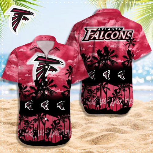 Atlanta Falcons 3D Button 3D Button Hawaiian Shirt Gift for Men Dad Father Gift for Men Dad Father