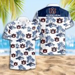 Auburn Tigers 3D Button Hawaii Shirt Gift for Men Dad Father
