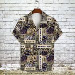 Baltimore Ravens 2023 AOP 3D Button 3D Button Hawaiian Shirt Gift for Men Dad Father Gift for Men Dad Father V1