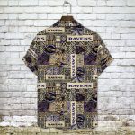 Baltimore Ravens 2023 AOP 3D Button 3D Button Hawaiian Shirt Gift for Men Dad Father Gift for Men Dad Father V1