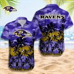 Baltimore Ravens 3D Button 3D Button Hawaiian Shirt Gift for Men Dad Father Gift for Men Dad Father