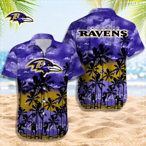 Baltimore Ravens 3D Button 3D Button Hawaiian Shirt Gift for Men Dad Father Gift for Men Dad Father