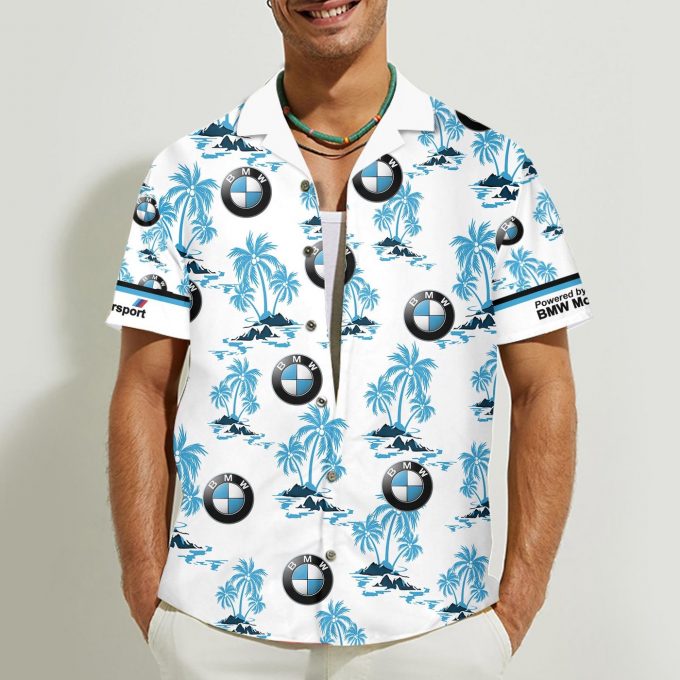 BMW 3D Button 3D Button Hawaiian Shirt Gift for Men Dad Father Gift for Men Dad Father