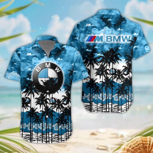 BMW M 3D Button Hawaii Shirt Gift for Men Dad Father
