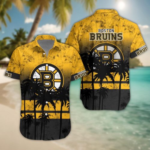 Boston Bruins 3D Button Hawaii Shirt Gift for Men Dad Father