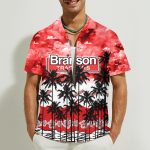 Branson 3D Button Hawaii Shirt Gift for Men Dad Father