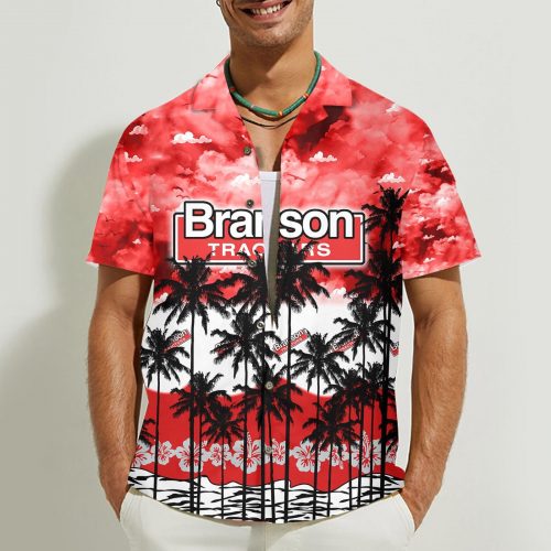 Branson 3D Button Hawaii Shirt Gift for Men Dad Father