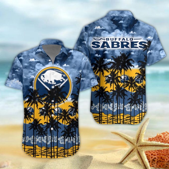 Buffalo Sabres 3D Button 3D Button Hawaiian Shirt Gift for Men Dad Father Gift for Men Dad Father