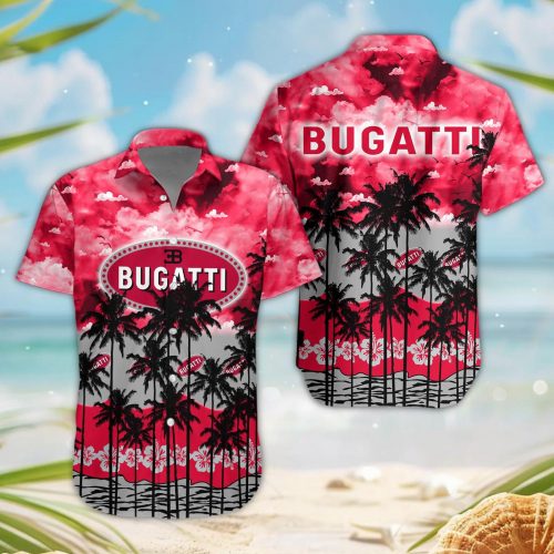 Bugatti 3D Button Hawaii Shirt Gift for Men Dad Father