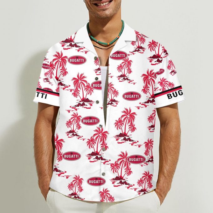 Bugatti 3D Button 3D Button Hawaiian Shirt Gift for Men Dad Father Gift for Men Dad Father
